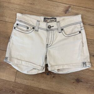 BKE Denim Payton White Jean Shorts Size 2